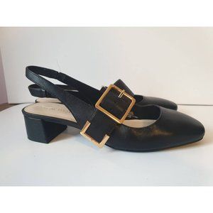 Nine West sling back heels Black Size 8.